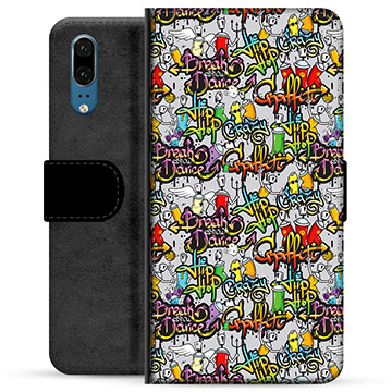 Funda Cartera Premium para Huawei P20 - Graffiti