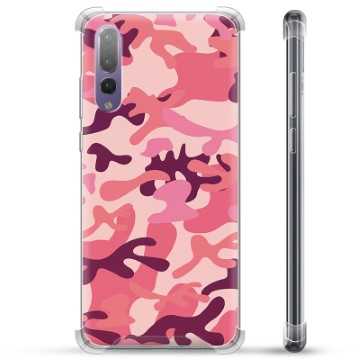 Funda Híbrida para Huawei P20 Pro - Camuflaje Rosa