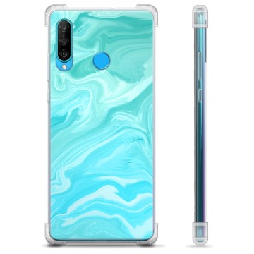 Funda Híbrida para Huawei P30 Lite - Mármol Azul