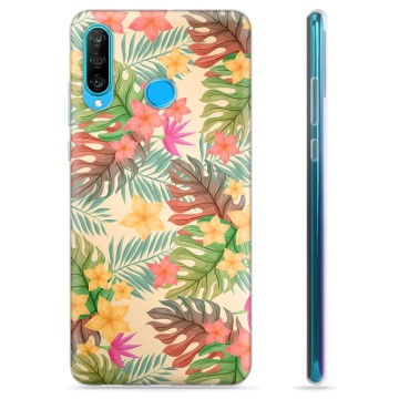 Funda de TPU para Huawei P30 Lite - Flores Rosadas