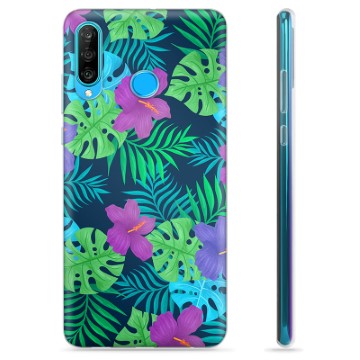 Funda de TPU para Huawei P30 Lite - Flores Tropicales