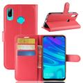 Funda con Cierre Magnético para Huawei P30 Lite - Estilo Cartera - Rojo