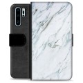 Funda Cartera Premium con Función de Soporte para Huawei P30 Pro - Mármol