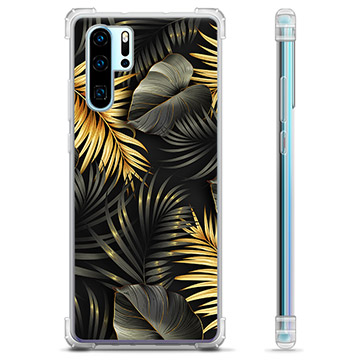 Funda Híbrida para Huawei P30 Pro - Hojas Doradas