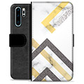 Funda Cartera Premium para Huawei P30 Pro - Mármol Abstracto