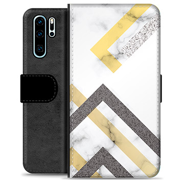 Funda Cartera Premium para Huawei P30 Pro - Mármol Abstracto