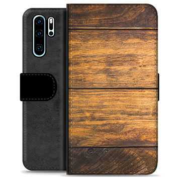 Funda Cartera Premium para Huawei P30 Pro - Madera