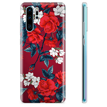 Funda de TPU para Huawei P30 Pro - Flores Vintage