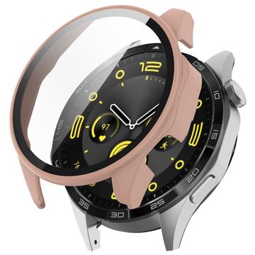 Carcasa de Plástico con Protector de Pantalla - 9H - para Huawei Watch GT 4 - 41mm - Rosa Dorado