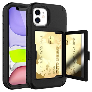 Funda con Espejo y Billetera para iPhone 6/6S - Negro