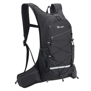 Mochila deportiva Junletu con portabotellas - 46x20cm - Negro