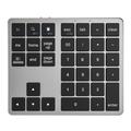 K-35 Teclado Bluetooth Delgado 35 Teclas Ordenador Portátil Teclado Tablet Accesorios - Negro Gris