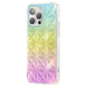 Funda Híbrida Kingxbar Miya Series para iPhone 14 Pro Max - Arcoíris