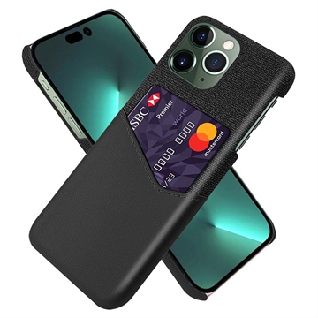 Carcasa con Ranura para Tarjeta KSQ para iPhone 14 Pro Max - Negro