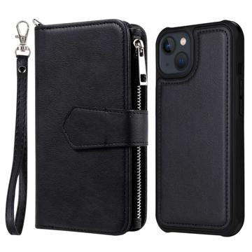 Funda Estilo Cartera KT Multifunctional Serie para iPhone 14 - Negro