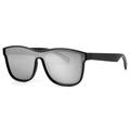 KY03 Smart Glasses Lentes polarizadas Bluetooth Gafas de llamada con micrófono incorporado Altavoces - Plata