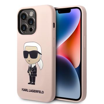 Funda de Silicona Karl Lagerfeld Ikonik para iPhone 15 Pro Max - Rosa