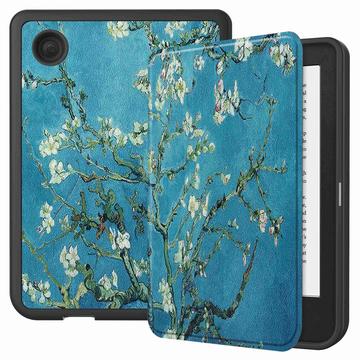 Funda Smart Folio para Kobo Clara 2E - Flores Blancas