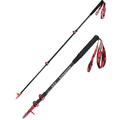 Kodenor Bastón de trekking / senderismo ajustable de 3 secciones - 63-135cm - Rojo