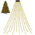 Cadena de luces LED para árbol de Navidad con anillo - 400 LED, enchufe UE, 3m - Blanco cálido