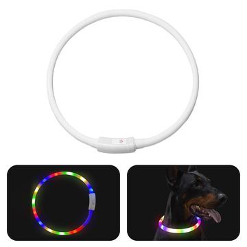 Collar luminoso LED para perros para paseos nocturnos - Recargable por USB