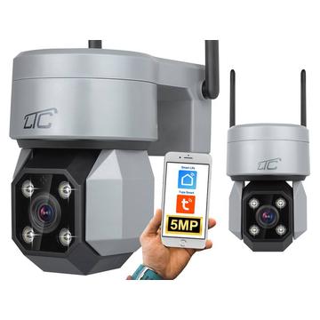 LTC Vision LXKAM33 Cámara IP giratoria inteligente para exteriores con modo nocturno y sensor de movimiento