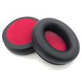 Almohadillas de espuma con memoria de cuero para auriculares Focal Listen Chic - Almohadillas de repuesto - Negro / Rojo