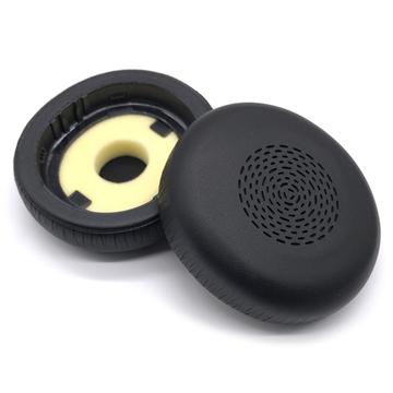 Almohadillas de espuma con memoria de cuero para auriculares Jabra Evolve2 75 - Almohadillas de repuesto - Negro