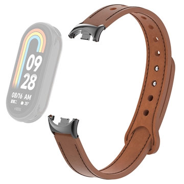 Correa de Piel con Conectores para Xiaomi Smart Band 8