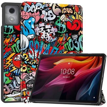 Funda Inteligente de Tres Pliegues para Lenovo Tab K11 Plus - Grafito