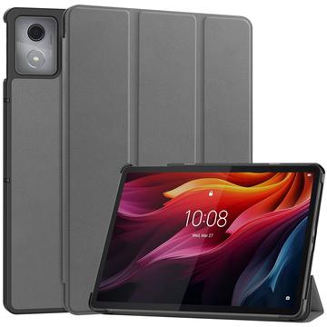 Funda Inteligente de Tres Pliegues para Lenovo Tab K11 Plus - Gris