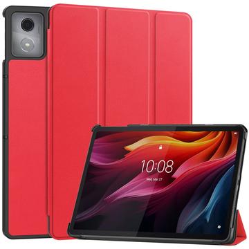 Funda Inteligente de Tres Pliegues para Lenovo Tab K11 Plus - Rojo