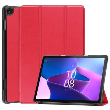 Funda Inteligente de Tres Pliegues para Lenovo Tab M10 Gen 3 - Rojo