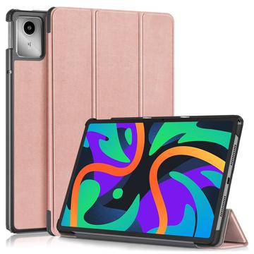 Funda Inteligente de Tres Pliegues para Lenovo Tab M11 - Rosa Dorado