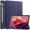 Funda Inteligente de Tres Pliegues para Lenovo Tab P12 - Azul