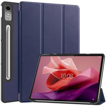 Funda Inteligente de Tres Pliegues para Lenovo Tab P12 - Azul