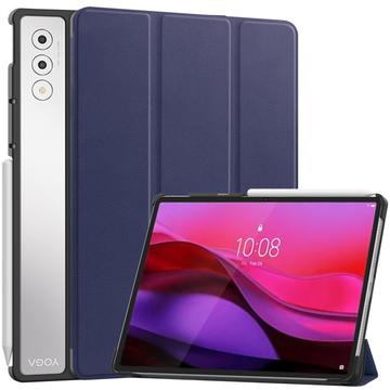 Funda Inteligente de Tres Pliegues para Lenovo Yoga Tab Plus - Azul