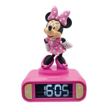 Lexibook Minnie Mouse Reloj Despertador con Luz Nocturna