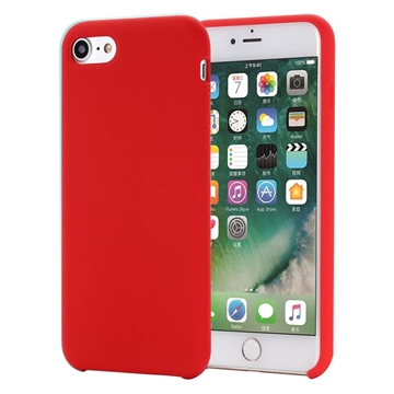 Funda de Silicona Líquida para iPhone 7/8/SE (2020)/SE (2022) - Rojo