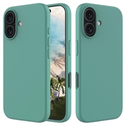 Funda de Silicona Líquida para iPhone 16 - Verde Oscuro