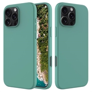 Funda de Silicona Líquida para iPhone 16 Pro - Verde Oscuro