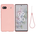 Funda de Silicona Liquid para Google Pixel 6a - Rosa