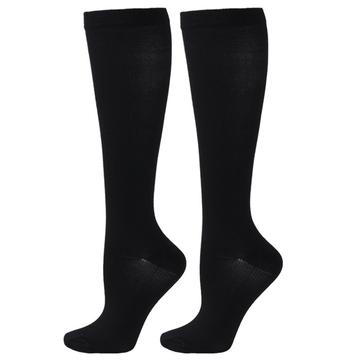 Calcetines largos de compresión para viajes, deportes, esquí - Tallas 40/44 - Negro