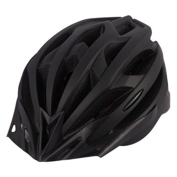 Casco Bicicleta MTB Cómodo Casco Bicicleta Carretera Adulto Joven con Luz Trasera LED de Seguridad - Negro Mate