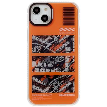 Carcasa Híbrida Mutural Camouflage Series para iPhone 14 Plus - Naranja