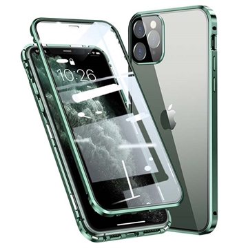 Carcasa Magnética con Cristal Templado para iPhone 11 Pro - Verde