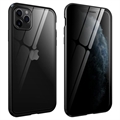 Carcasa Magnética con Cristal Templado para iPhone 11 Pro - Privacidad - Negro