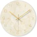 Reloj de Pared Decorativo Mármol - 30cm - Beige