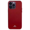 Carcasa de TPU Mercury Goospery Glitter para iPhone 15 Pro Max - Rojo