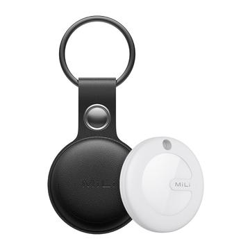 MiLi HD-P16 Bluetooth Tracker / Keyfinder para iOS con llavero de cuero